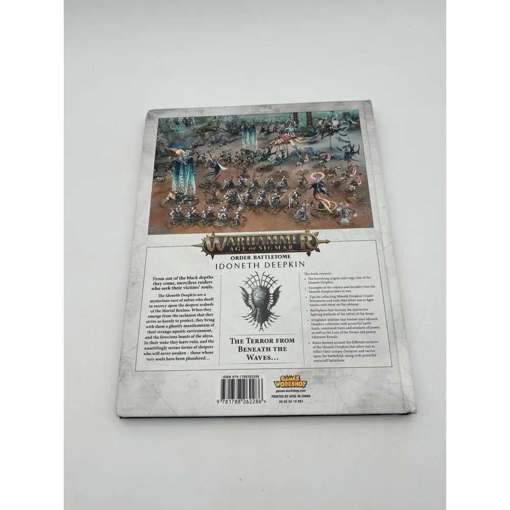 Warhammer Age of Sigmar: Order Battletome: Idoneth Deepkin Hardcover 2018 VG